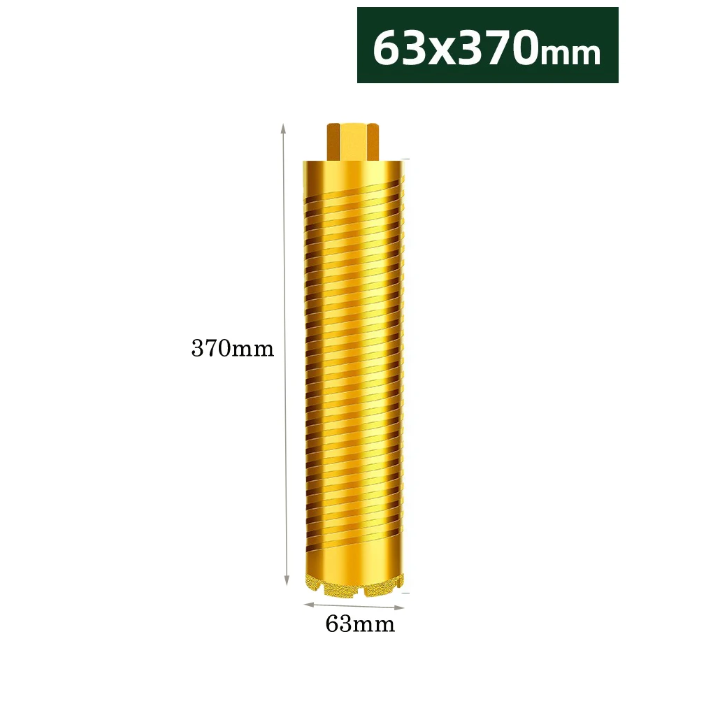 370mm Wet Drill Bit Thread For Cured Concrete Hard Masonry Wall Hole Opener Power Tool Accessories Diamond Tipped Drill