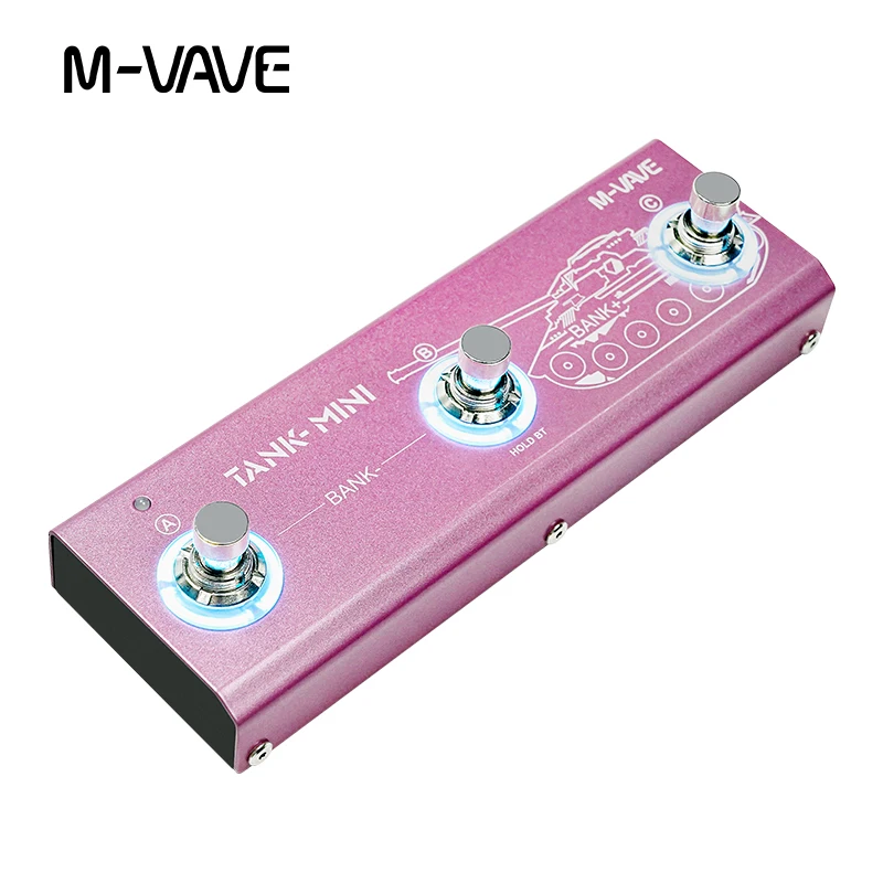 M VAVE-Mini Guitar or Bass Pedal, Multi-effects, Adjustable Effects Chain, AMP, Imported, New TANK