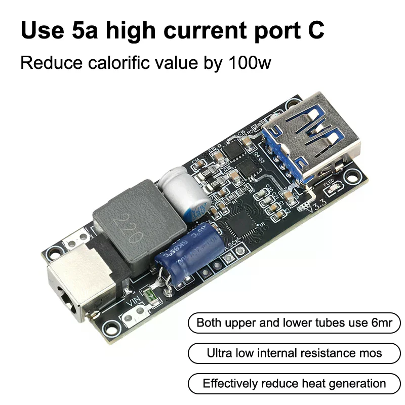 1PC DC 6-30V 100W SW3518 Charging Module Vehicle Desktop Charger Motherboard Multi-Protocol High-Power Quick Charging Module