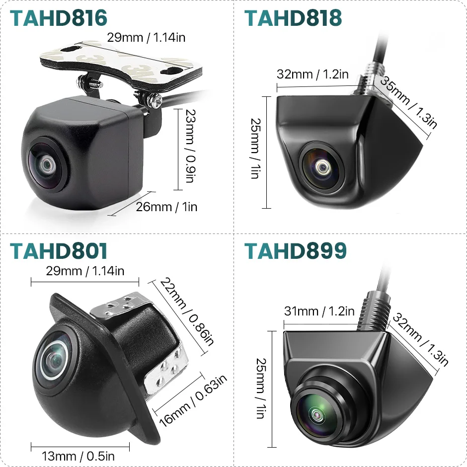 GreenYi Dynamic Traject AHD 1080P Auto-Rückfahrkamera, intelligente Track Guide Line, universelle Fahrzeug-Backup-Nachtsicht – Detail 9