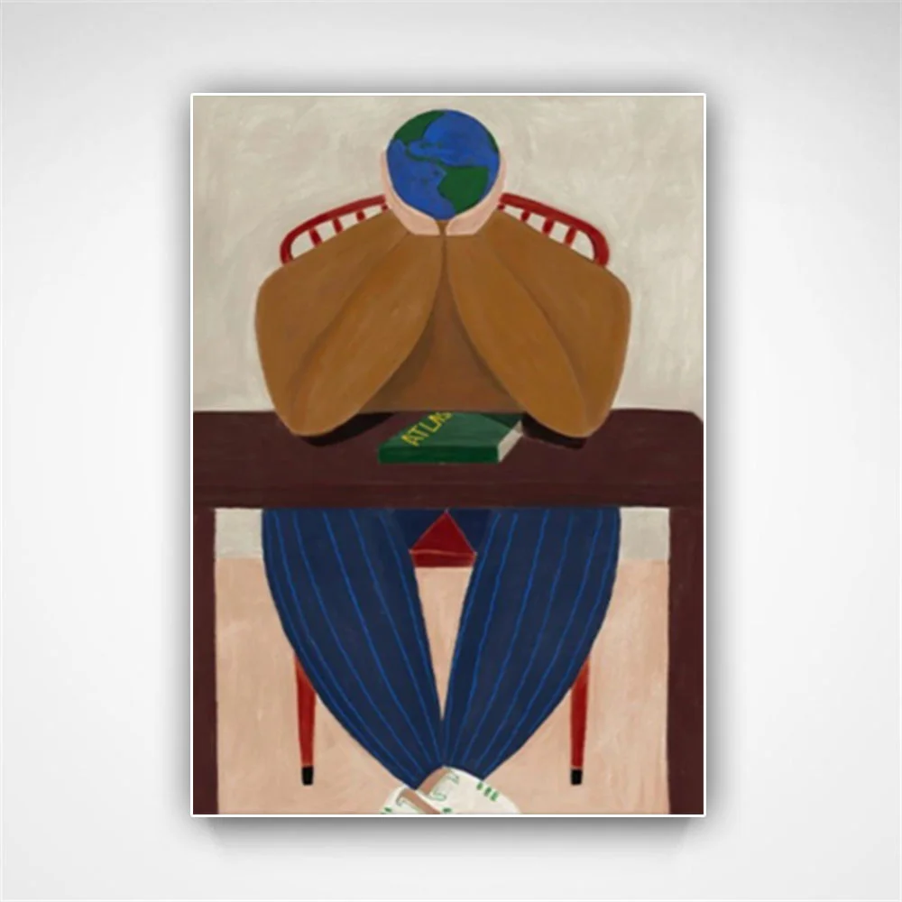 100% hand drawn readers abstract oil painting original wall painting home living room decoration paint interior aesthetics