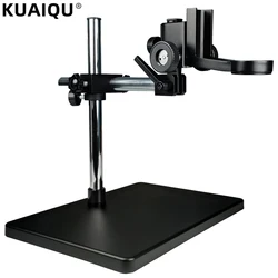 Microscope Focusing Bracket 38CM Aluminum Alloy Adjustable Focusing Holder Table Stand 50mm For Digital Camera Lens