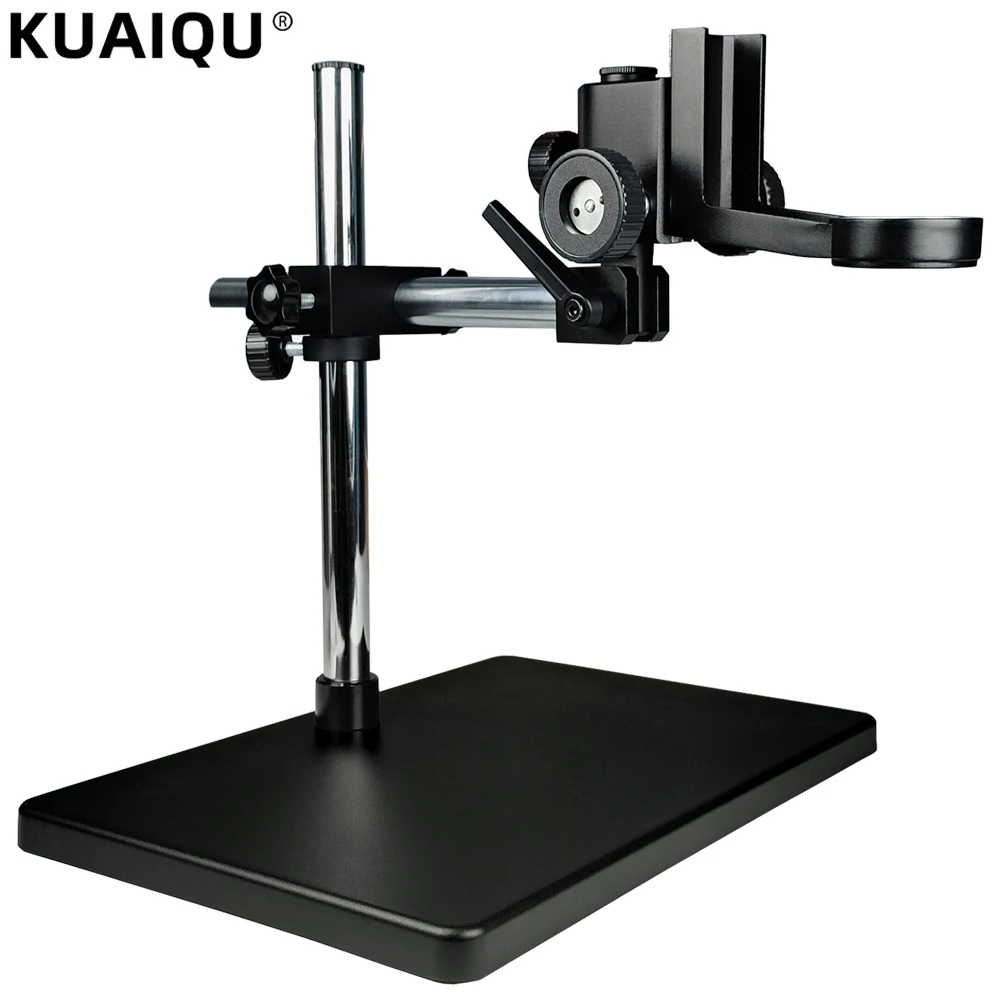 Liga de Alumínio Ajustável Microscópio Focando Suporte Tabela Stand 50 mm para Câmera Digital Lens 38cm