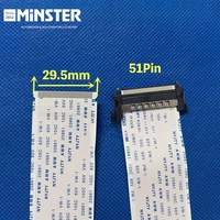 FFC Flexible Flat Ribbon Cable LCD Screen Flex Cable 51 Pin 0.5mm Pitch 29.5mm VBYONE VB1 For 4K TV Screen Panel Display Matrix