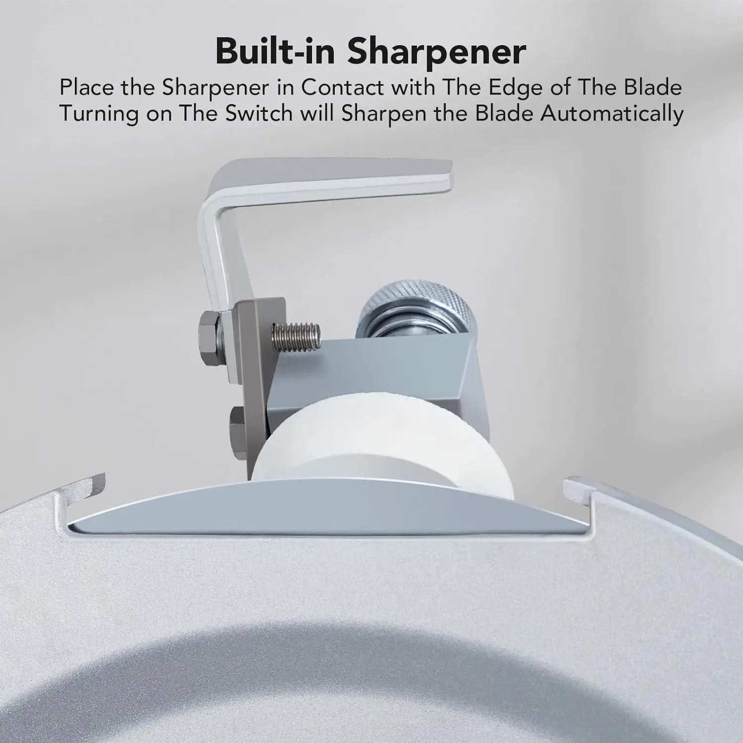 Affettatrice automatica per carne, affettatrice per carne da 550W commerciale con lama in acciaio al carbonio da 12 ", spessore regolabile 0 ~ 14mm, affettatrice per gastronomia