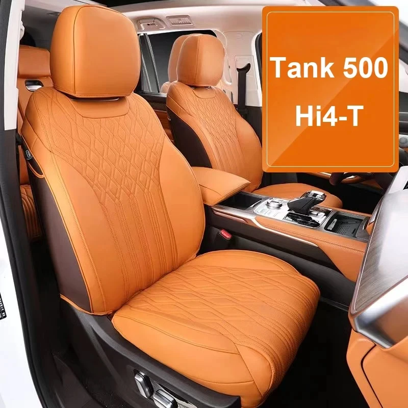 Car Seat Cover Leather Specific Customize for Tank 500 Gasoline Version Full Covered with Front and Rear Full Set