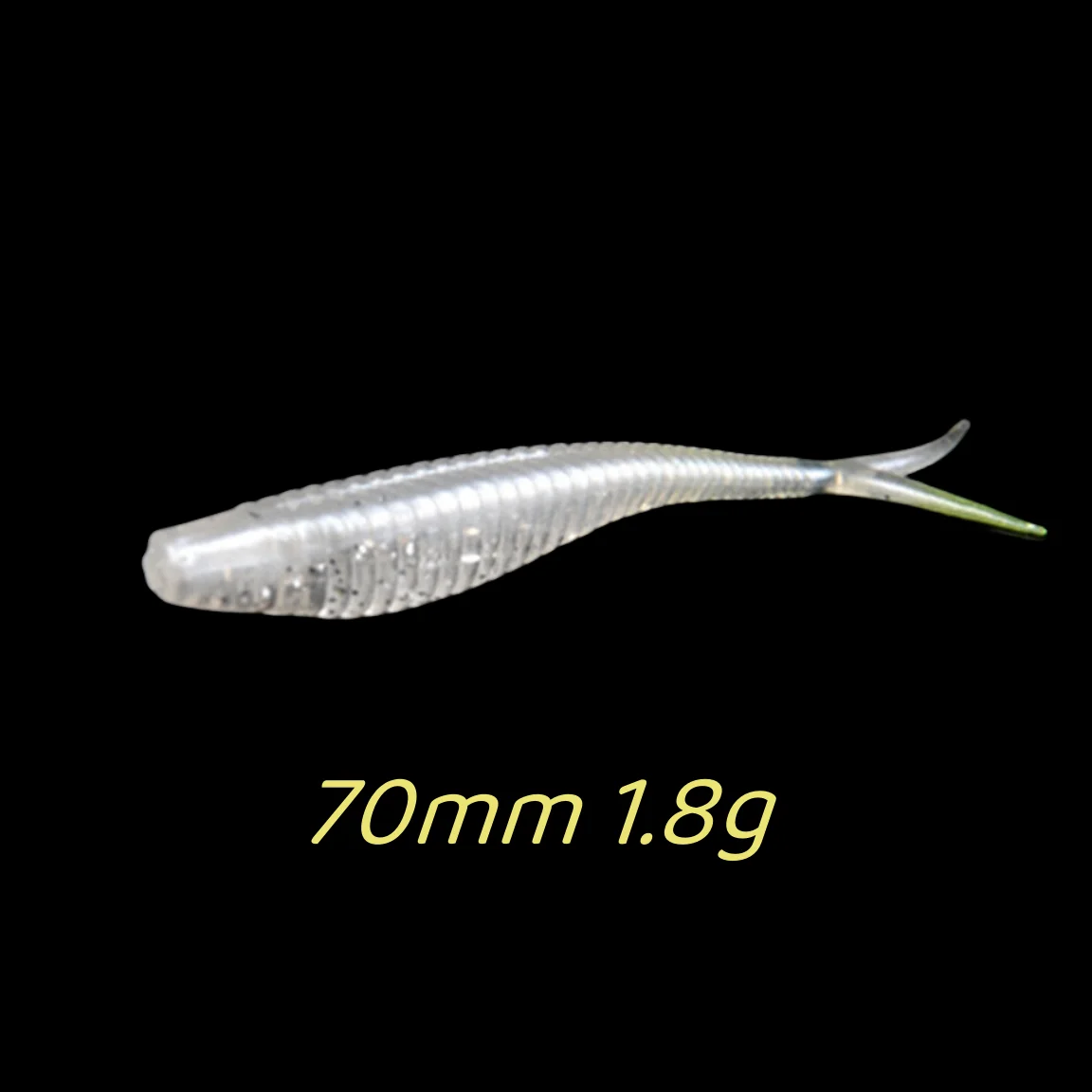 MUKUN 10PCS New Fishing Lure Jerk Shad Bait Split tail Minnow Crankbait 70mm 1.8g Soft Plastic Swimbait for Bass Fishing