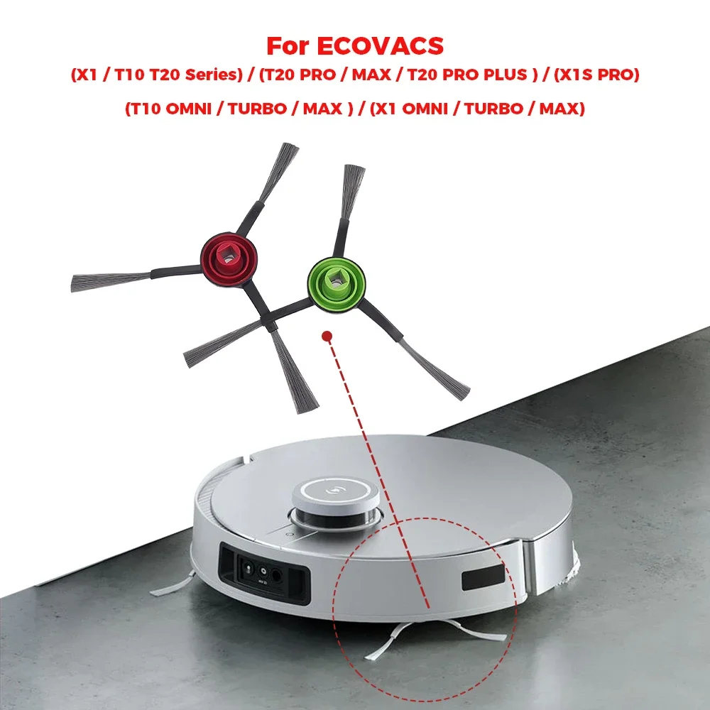 Accessori per aspirapolvere per ECOVACS Deebot T8 AIVI/T8 PURE T9 AIVI N8 Pro Spazzola laterale, Spazzola principale, Filtro, Sacchetto per la polvere, Filtro HEPA