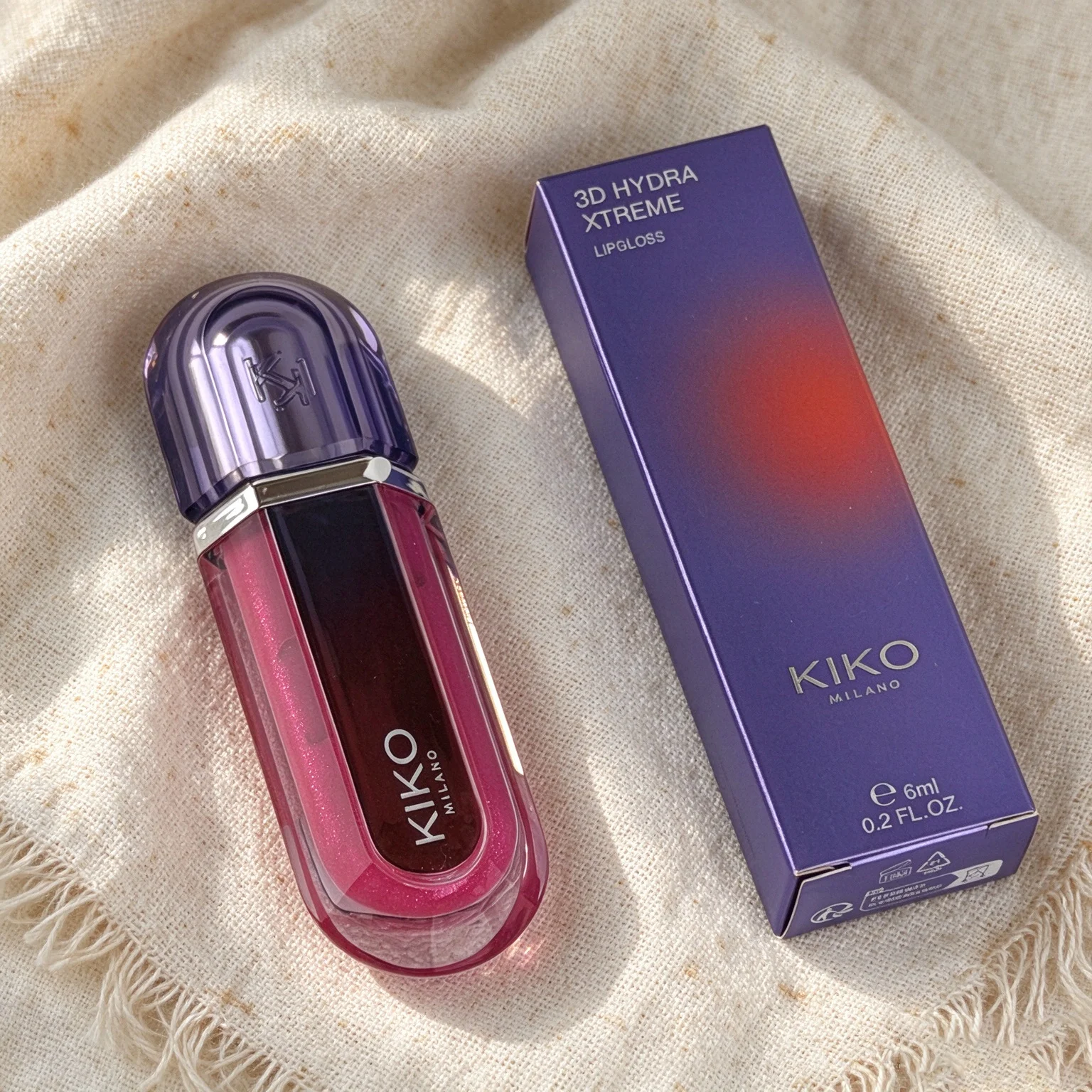 KIKO MILANO 3D Hydra Xtreme Lip Gloss Limited Edition Volumizing Mirror-Like Shine Moisturizing and Hydrating Non-Sticky Makeup