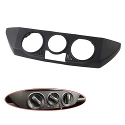 Black Front Dashboard AC Heater Control Panel Trim Cover Cap For VW Polo 9N 2002 2004 2008 2010 6Q0820075C 1QA