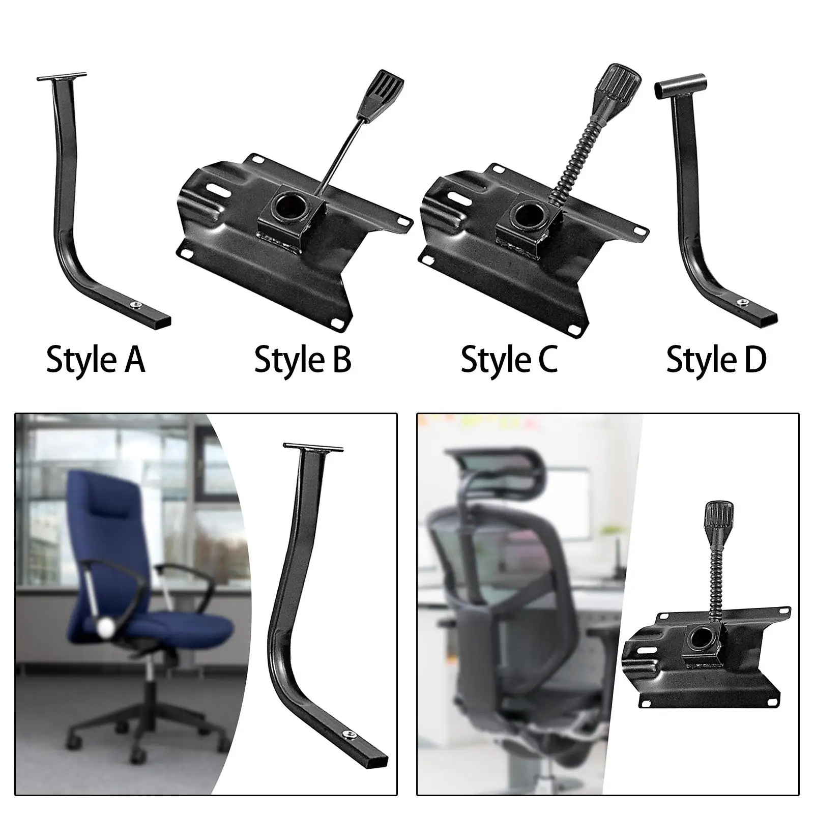 Replacement Seat Plate Tilt Control Chair Mechanism Heavy Duty Iron Base for Home Chair and Bar Stool