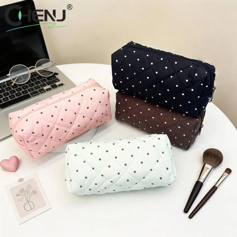 J Fashionable Ins Style Women's Travel Storage Pouch Cosmetic Makeup Bag Accessories Organizer Portable Zipper