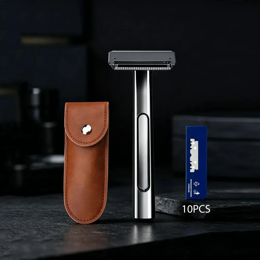 RZACLEA 20T 3.0 Glide Pro Advanced 2 Half Blade Shaving Razor Stainless Steel  Eco-Friendly Safety Shave Shaver for Men & Women