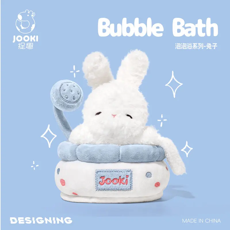 JOOKI ぬいぐるみウサギのおもちゃかわいいソフト新年バニーぬいぐるみバブルバスシリーズ睡眠枕女の子のための誕生日プレゼント