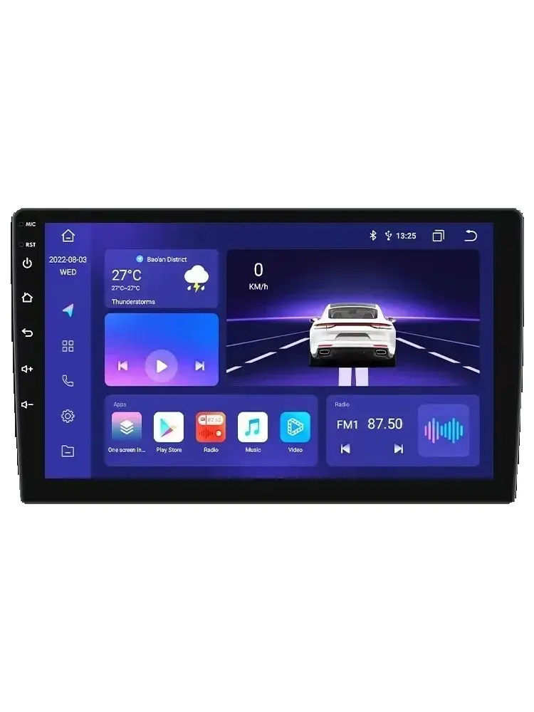 Hizpo 2Din 9 Zoll/9,7 Zoll Universelles Android Autoradio Intelligenter Multimedia-Player Kabelloses CarPlay RDS DSP GPS-Navigation 4G WiFi Bluetooth UIS7862 Snapdragon 6115 Headunit