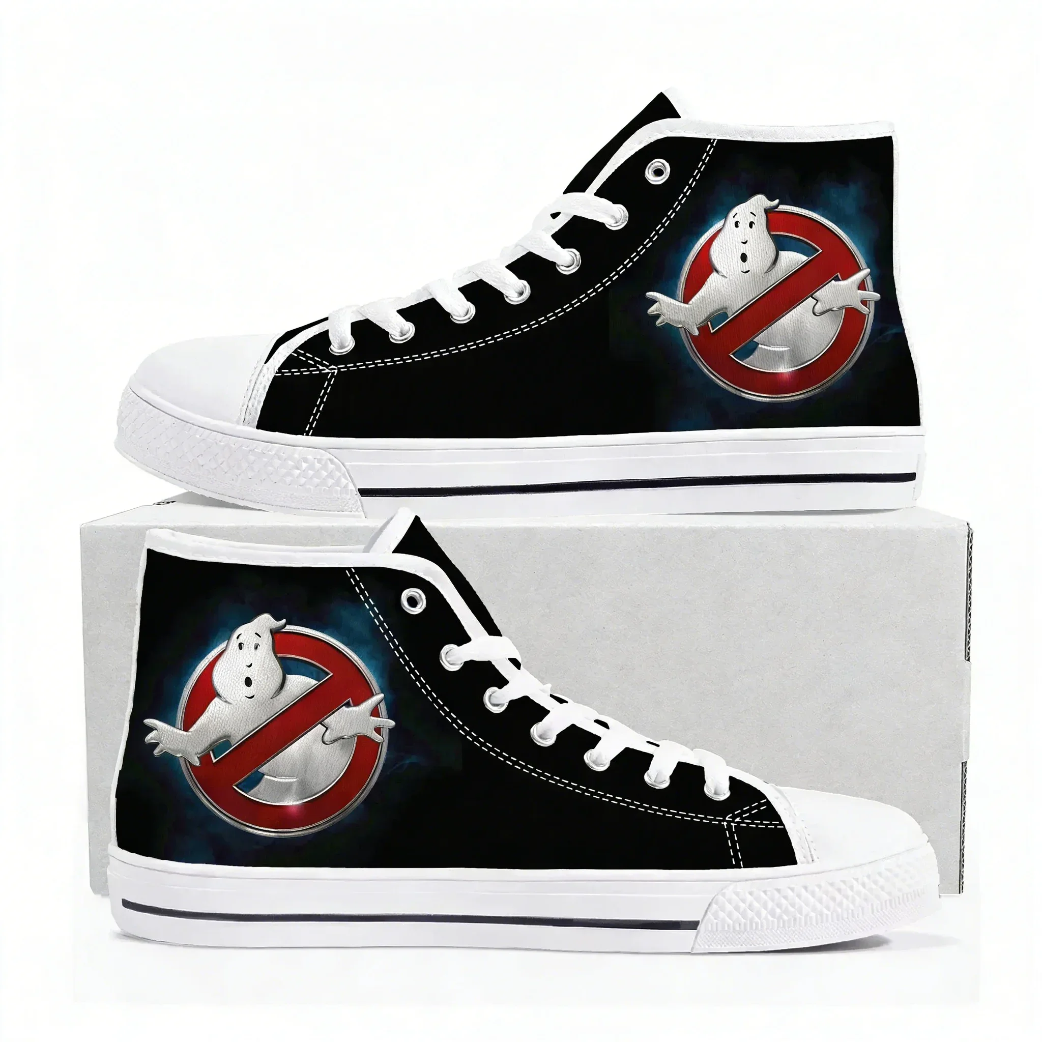 

Классические кроссовки G-Ghostbusters High Top высокого качества для мужчин, женщин и подростков, повседневные кеды из канваса, обувь на заказ, индивидуальный дизайн
