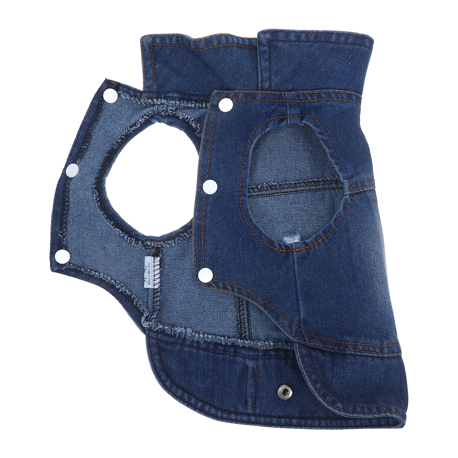 

Dog Hoodie Pet Denim Vest Jean Jacket Xl The Vests for Dogs Travel Puppy Coats Small