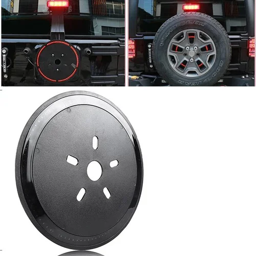 Imagen 2 del producto Luz de freno de neumático de repuesto para Jeep Wrangler TJ JK JL Unlimited Rubicon Sahara X Sport 1996-2023 lámpara de neumático de rueda trasera