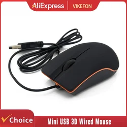 Nuovo Mouse cablato 1200dpi Mouse da ufficio per Computer Mouse da gioco USB nero opaco per PC Notebook laptop Mouse da gioco cablato antiscivolo