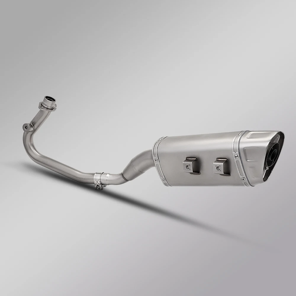 Motorcycle Full Systems Exhaust Escape Moto Front Link Pipe Slip On For Italjet Dragster 125 200