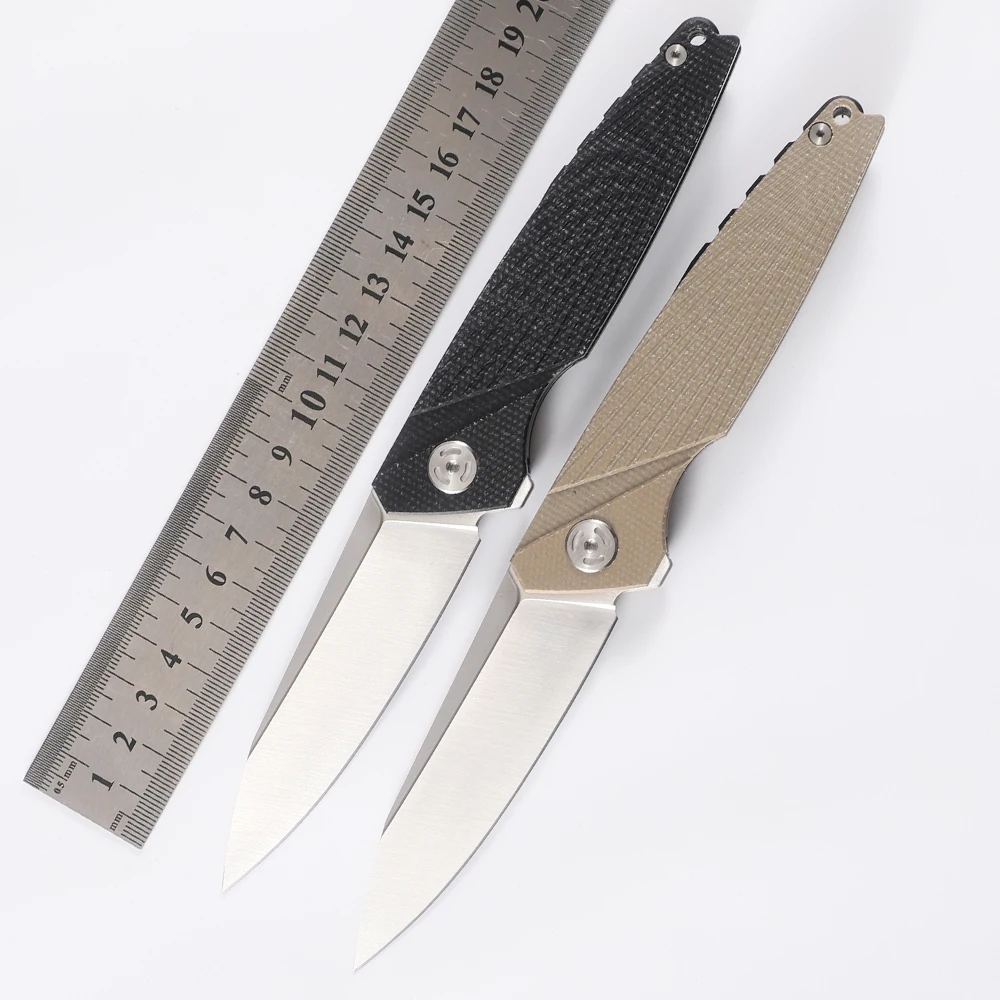 

NINE THORN Ultimate Bird Folding Knife 14c28n Blade Linen Handle Outdoor Camping Kitchen Multifunctional EDC Hand Tool