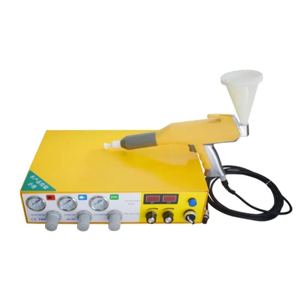 Portable Powder Coating Paint Gun Digital Electrostatic Powder Coating System Machine Kits