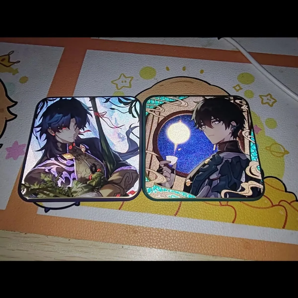 

A reflective square bar badge gift made by the 2D character Gu Zi for the game "Honkai: Star Rail, Blade"