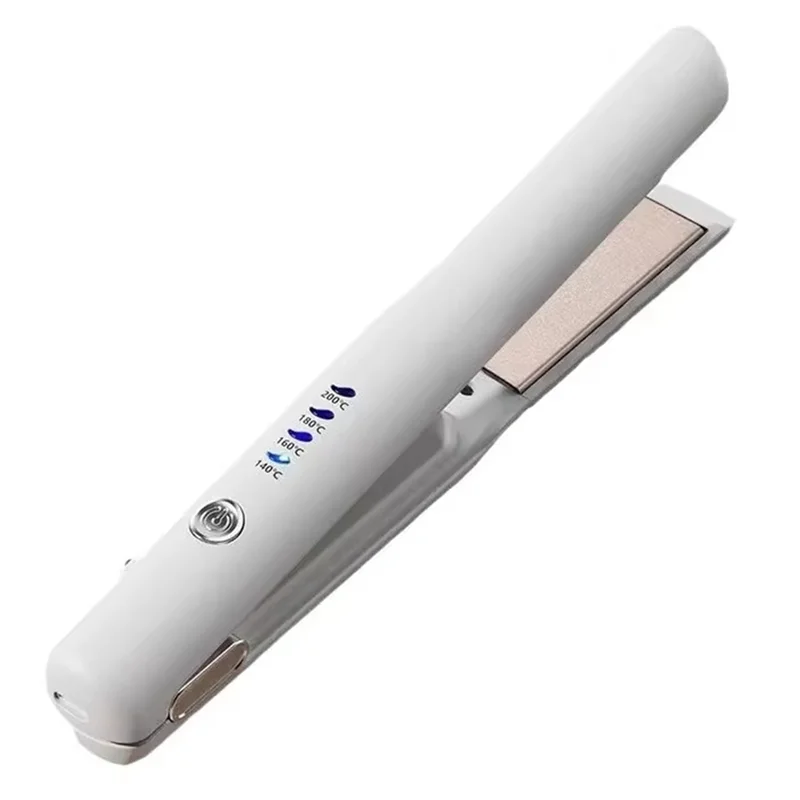 【استمتع لها】مكواة فرد الشعر الصغيرة ومجعد الشعر USB للسفر، مكواة تجعيد الشعر ثنائية الأغراض