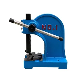 1 Ton Manual Arbor Press Cast Iron Heavy-duty Manual Precision Desktop Arbor Press for Stamping, Bending, Stretching, Forming