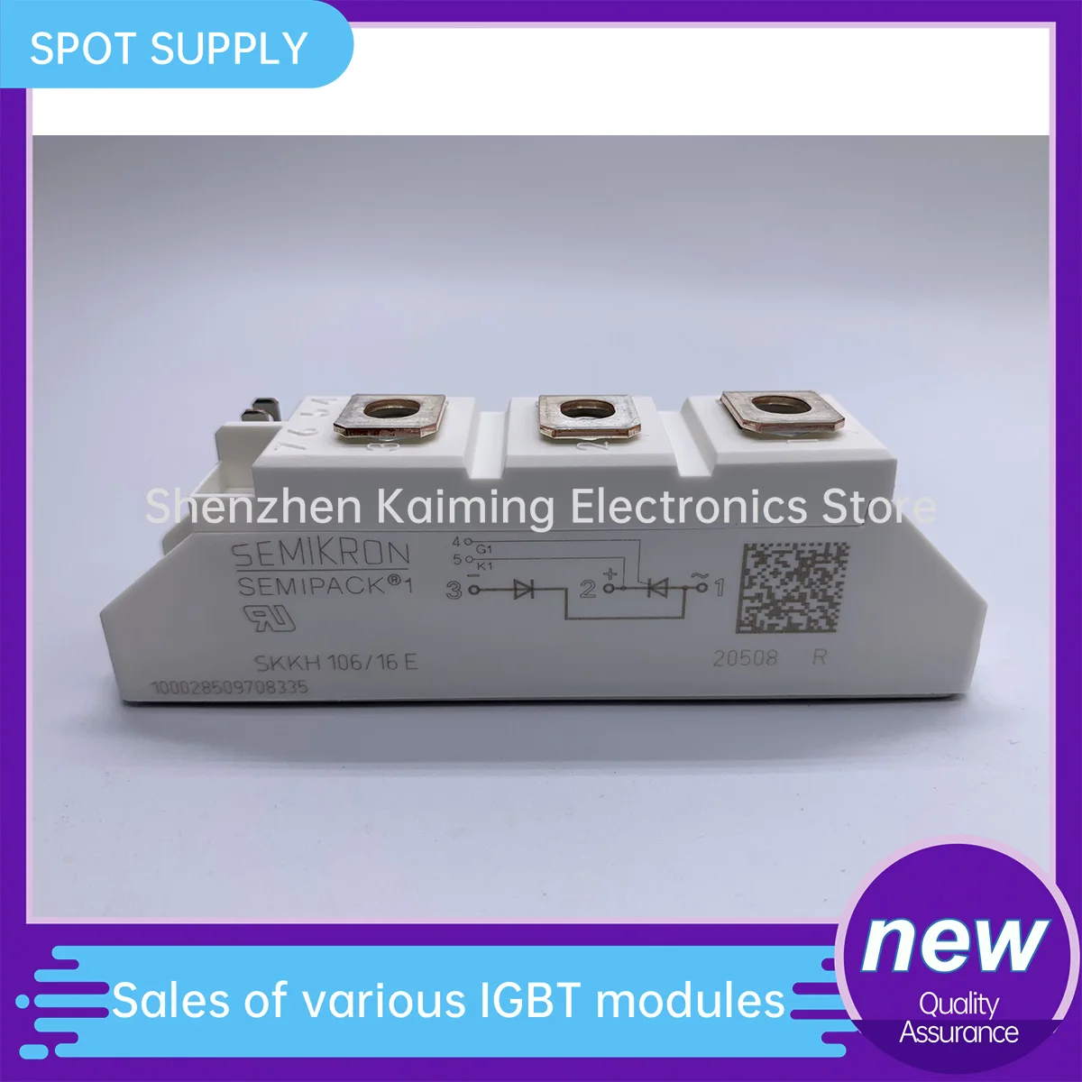 NEW ORIGINAL IGBT THYRISTOR MODULE SKKH106/16E SKKT106/14E SKKT106/18E SKKT106/12E IN STOCK