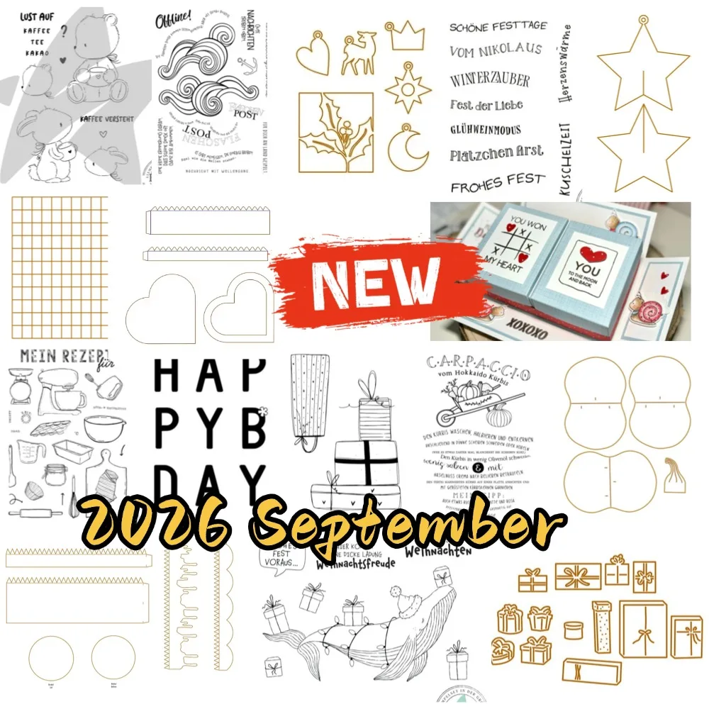 Der Frosch hält einen Ballon 2026 NEU Stanzformen Scrapbook Tagebuch Dekoration Schablone Prägevorlage DIY Grußkarte