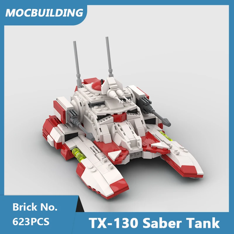 MOC Building Blocks TX-130 Legends Tank Model Diy Assemble Bricks Educational Creative Collection Display Xmas Toys Gifts 623PCS