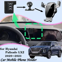 Car Mobile Phone Holder for Hyundai Palisade LX2 2020~2023 Air Vent Cellphone Bracket Auto Smartphone Stand Gravity Accessories