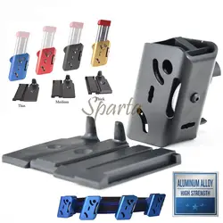 Aluminum Rapid Fire Mag Pouch For IPSC USPSA Competition With Quick Pull Release And Multi-Angle Adjustable Belt Mount