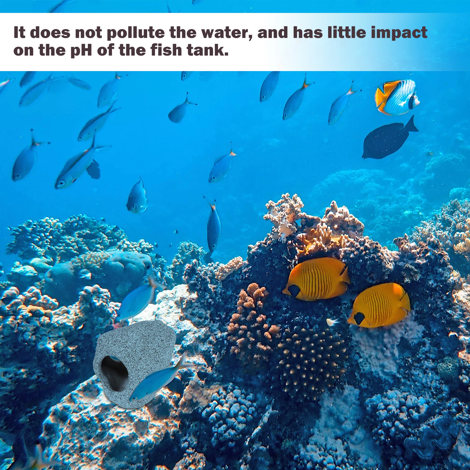 

Shelter House Clay Pot Aquarium Decor Fish Tank Shrimp Cave Hiding Ornament Stone Hideout Eluding Ceramics