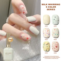 XEIJAYI 15ml Milk White Gel Nail Polish Lakiery Hybrydowe Do Paznokci Soak Uv Led Semi-permanent Varnish Nail Art Accessories