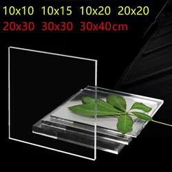 1/2/3pcs 1/2/3mm Thickness Transparent Colorless Clear Acrylic Board Perspex Glass Plate Plastic Organic Sheet Methacrylat
