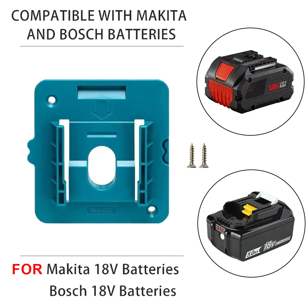 1/5PCS Battery Holder for Makita 18V Li-ion Battery Storage Rack Wall Mount Dock Stand for Makita BL1860 BL1850 BL1840 BL1830