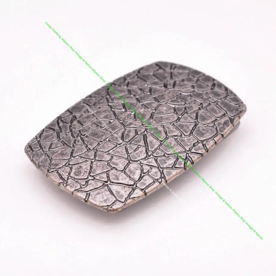 Lite srebro ogromne prostokąty amerykański zachodni wzór Rodeo Biker Cowboy Leathercraft wymiana klamry pasa fit 40mm