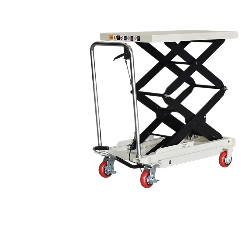 

Manual mobile hydraulic lifting platform truck