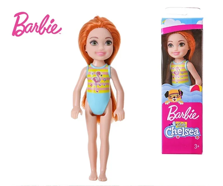 Original Club Chelsea Barbie Dolls Mini Pocket Barbie Baby Toys for Girls Summer Play Beach Juguetes Dolls for Girl Swimsuit Set