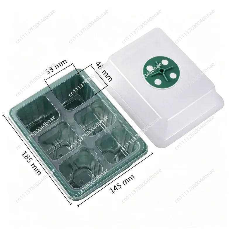 Breathable 6 12 Cell Seed Starter Trays for Plants, Garden Seedling Grow Box Nursery Germination Propagation