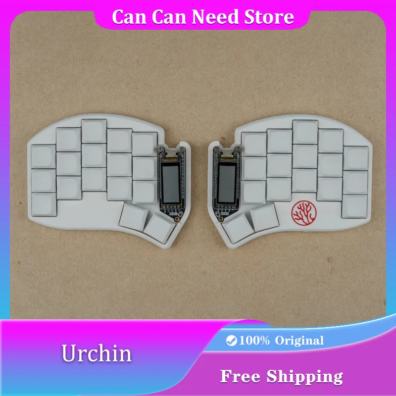 

Низкопрофильная разделенная механическая клавиатура Urchin 3X5 с поддержкой ZMK Nice View, двойной режим, эргономика, комплект клавиатуры на заказ с возможностью горячей замены