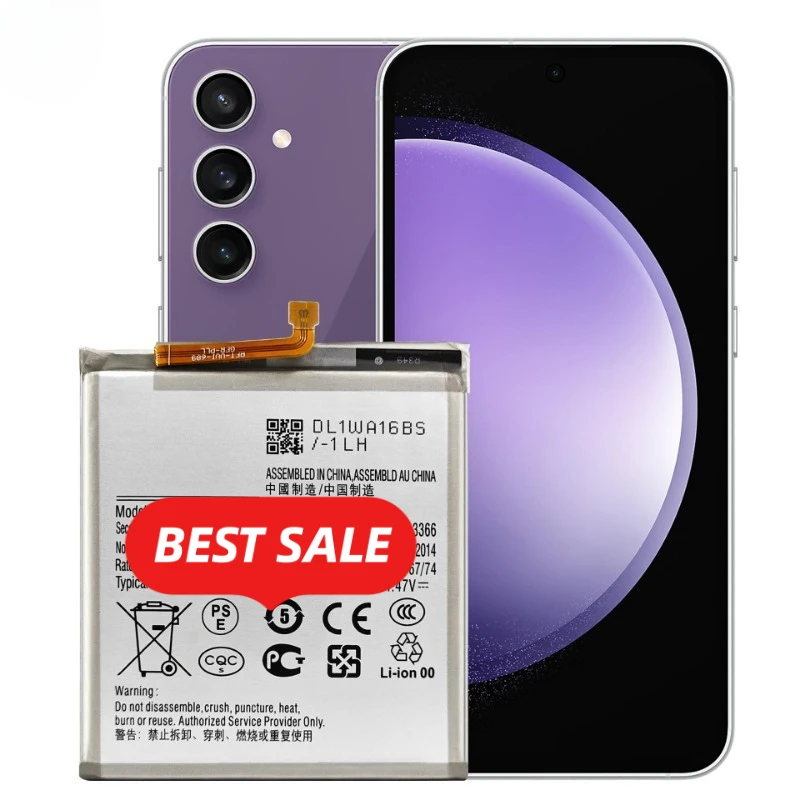 EB-BS711ABY for Samsung S23 FE/SM-S711B Phone Battery High Quality High Capacity Replacement Bateria Grade A Cell with Tools