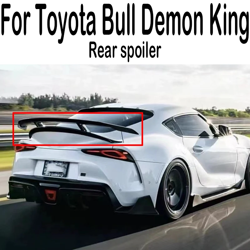 

For Toyota Bull Demon King SUPRA A90 A91 GR MK5 GT Style Carbon Fiber Material Rear Trunk Iid Spoiler Fender Automotive Parts