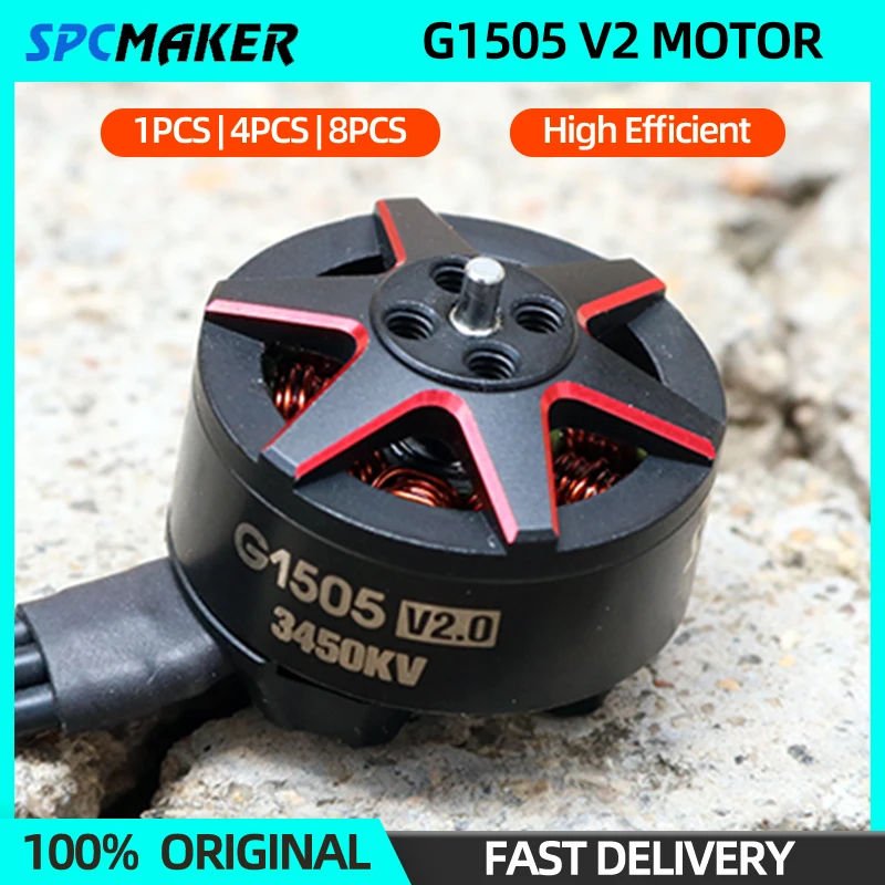 1/4/8PCS SPCMAKER Galloping G1505 V2 Brushless Motor 1505 3450KV 4-6S Lipo For RC FPV Racing Cinewhoop Toothpick Drone