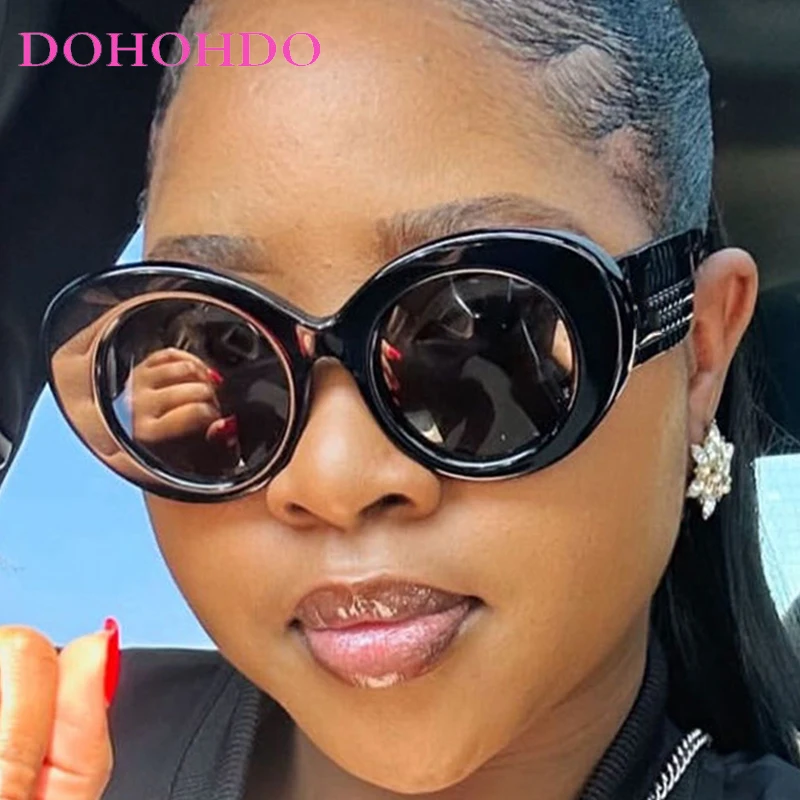 

Oversized Round Sunglasses Women Men Fashion Brand Designer Punk Sun Glasses For Ladies Retro Travel Eyewear Shades UV400 Goggle