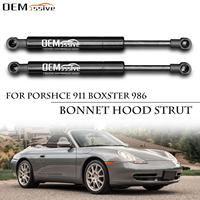 2X Bonnet Front Hood Lift Struts Support Shock Gas Spring Holder For Porsche Boxster 986 1996-2004 911 996 1999-2004 99651155101