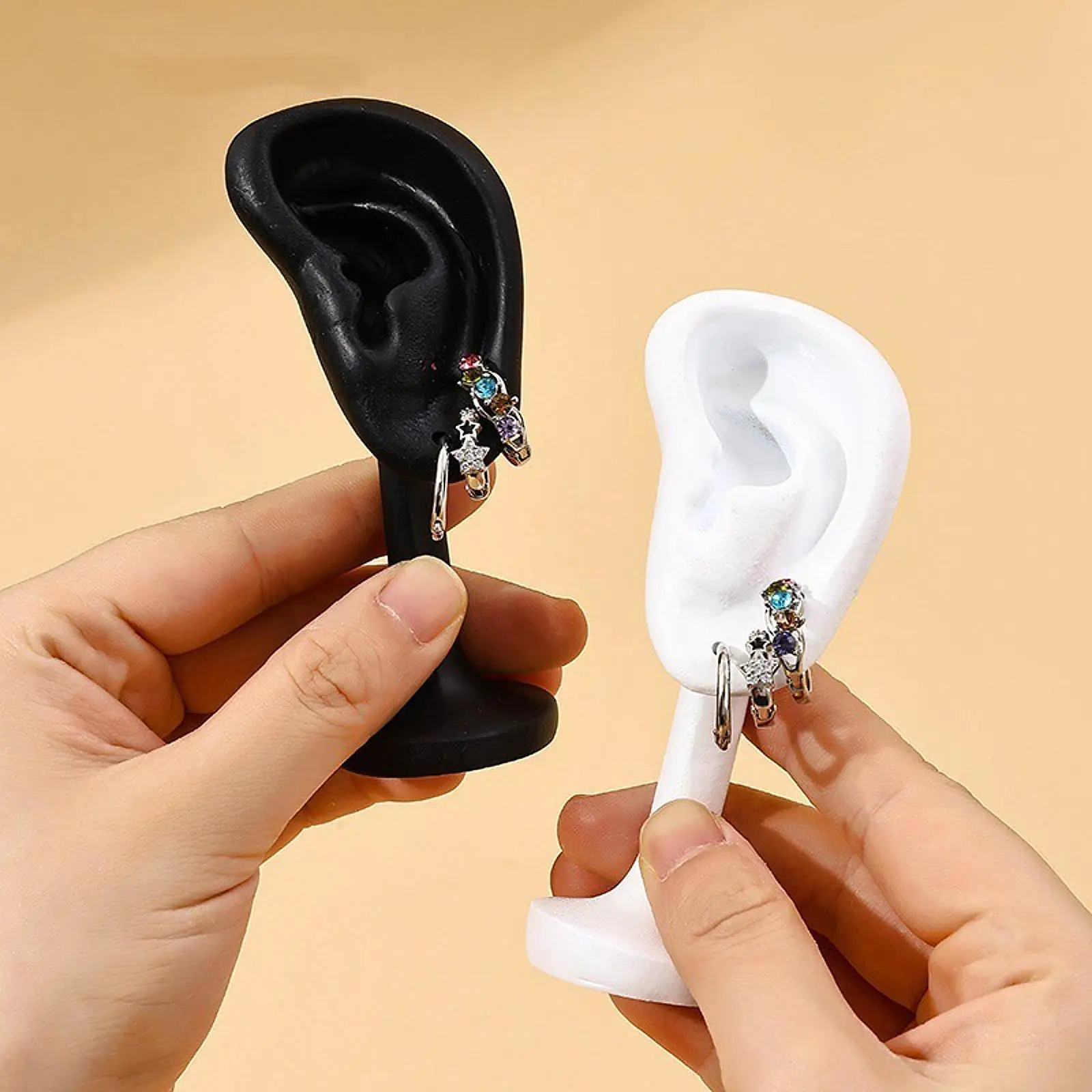 Oormodel Oorbel Display Rack Showcase Creatieve vrijstaande Stud Organizer