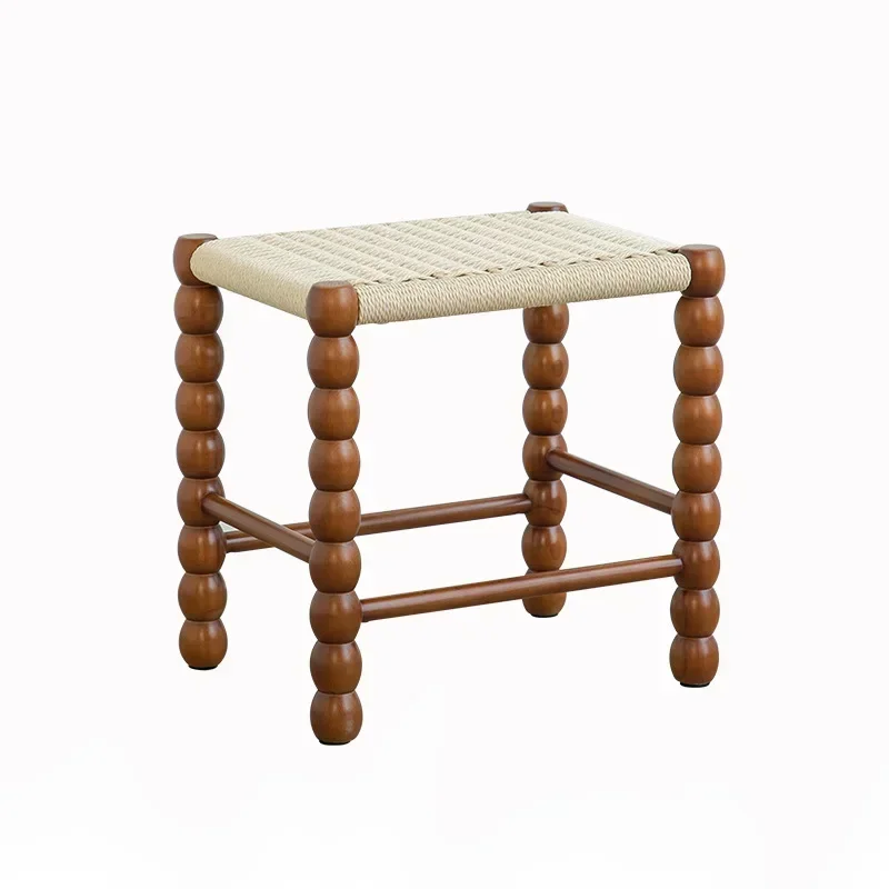 Low stool all solid wood dining chair